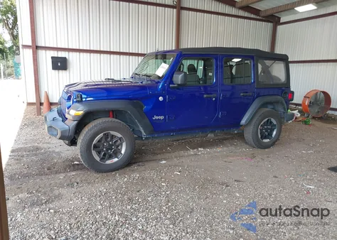 2019 Jeep Wrangler Unlimited Sport 4X4 из США, поврежденный, VIN 1C4HJXDG0KW602994